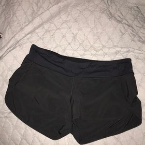 Black lululemon shorts